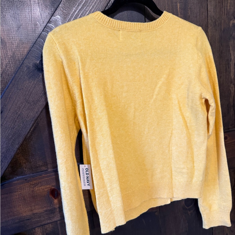 Old Navy Yellow Button-Up Cardigan Sweater - Picture 6 of 7